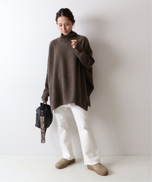 FRAMeWORK - 【新品】FRAMeWORK スタンドビッグニット ポンチョ ニット FRAMeWORK（フレームワーク）の「スタンドビッグニット