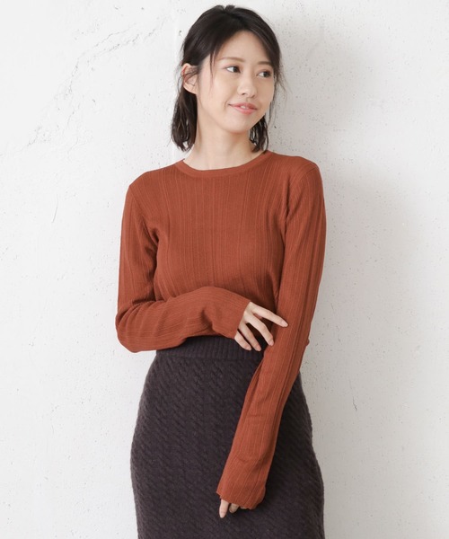 セール ランダムリブクルーネックニット ニット セーター Urban Research アーバンリサーチ のファッション通販 Zozotown