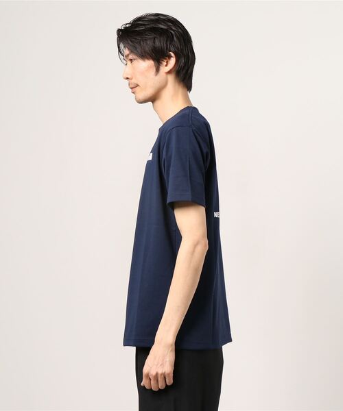 THE NORTH FACE（ザノースフェイス）の「THE NORTH FACE S/S BACK SQUARE LOGO TEE / ザ・ノース・フェイス ショートスリーブ バックスクエア ロゴ ティー（Tシャツ/カットソー・メンズ・ホワイト/ブラック/ネイビー/グレー・S/M/L/XL/XXL）」の5枚目の写真
