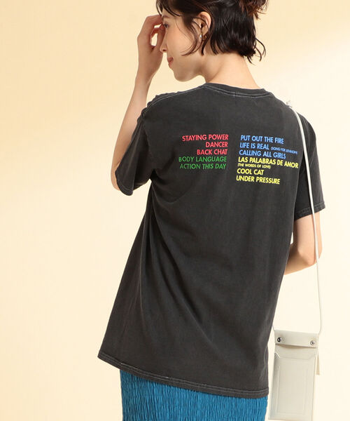 GOOD ROCK SPEED(グッドロックスピード)の「GOOD ROCK SPEED / Queen Tour Tシャツ(Tシャツ/カットソー・レディース・ブラック・ONE SIZE)」の4枚目の写真
