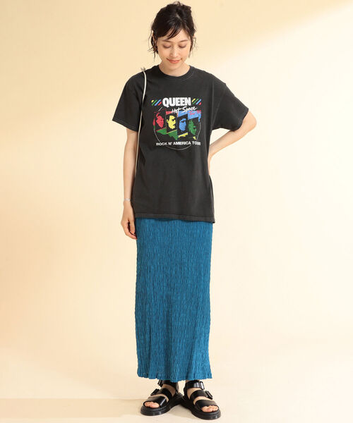 GOOD ROCK SPEED(グッドロックスピード)の「GOOD ROCK SPEED / Queen Tour Tシャツ(Tシャツ/カットソー・レディース・ブラック・ONE SIZE)」の5枚目の写真