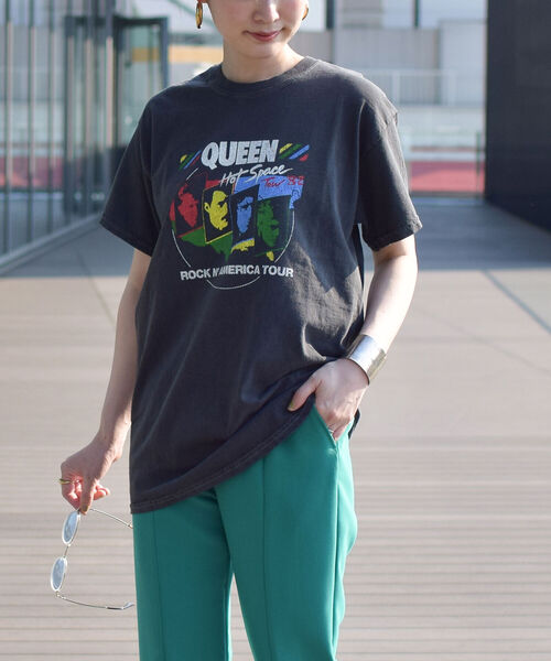 GOOD ROCK SPEED(グッドロックスピード)の「GOOD ROCK SPEED / Queen Tour Tシャツ(Tシャツ/カットソー・レディース・ブラック・ONE SIZE)」の6枚目の写真