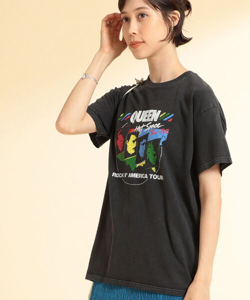 GOOD ROCK SPEED(グッドロックスピード)の「GOOD ROCK SPEED / Queen Tour Tシャツ(Tシャツ/カットソー・レディース・ブラック・ONE SIZE)」の1枚目の写真