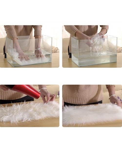 aimoha（アイモハ）の「ファーラグマット（ラグ/マット・レディース・ホワイト/ピンク/キャメル/ホワイト系その他/ピンク系その他・FREE）」の9枚目の写真