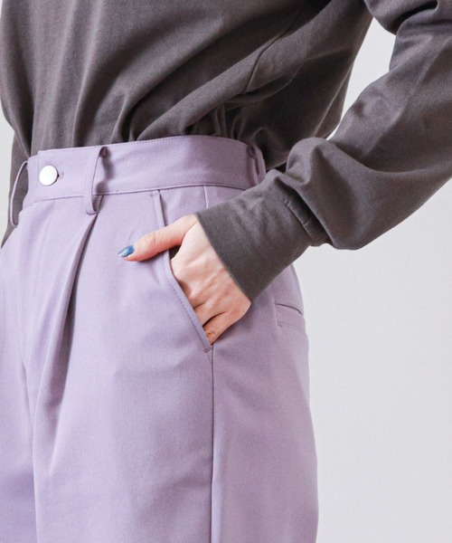 archives(アルシーヴ)の「ストレッチハーフパンツ(その他パンツ・レディース・アイボリー/ブルー/パープル/チャコールグレー・MEDIUM)」の21枚目の写真