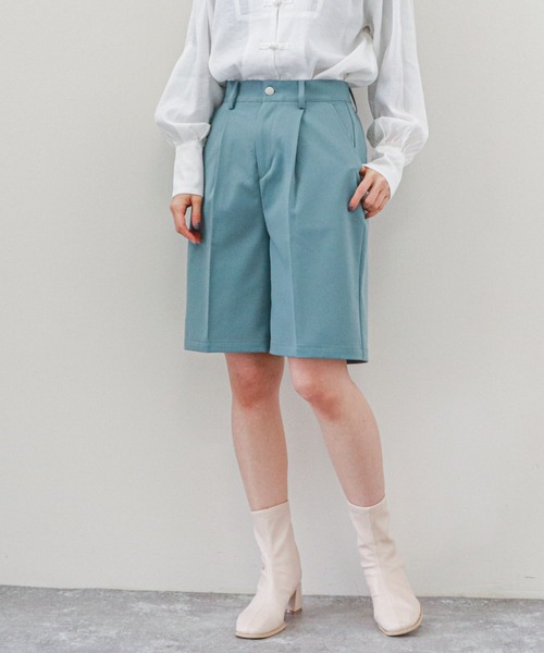 archives(アルシーヴ)の「ストレッチハーフパンツ(その他パンツ・レディース・アイボリー/ブルー/パープル/チャコールグレー・MEDIUM)」の20枚目の写真
