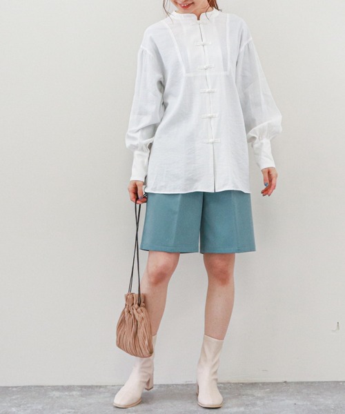 archives(アルシーヴ)の「ストレッチハーフパンツ(その他パンツ・レディース・アイボリー/ブルー/パープル/チャコールグレー・MEDIUM)」の22枚目の写真