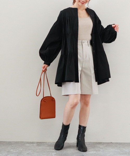 archives(アルシーヴ)の「ストレッチハーフパンツ(その他パンツ・レディース・アイボリー/ブルー/パープル/チャコールグレー・MEDIUM)」の19枚目の写真