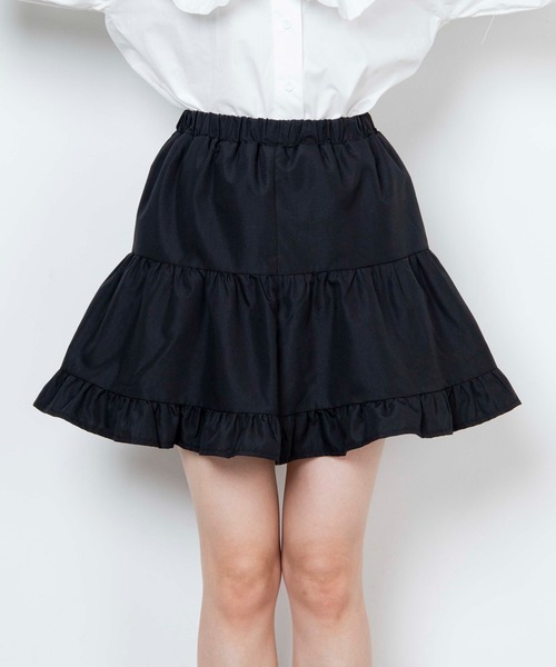 WEGO(ウィゴー)の「WEGO/ティアードミニスカート(スカート・レディース・グレー系その他/ブラック・FREE)」の9枚目の写真