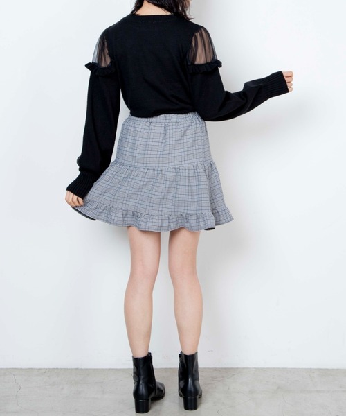 WEGO(ウィゴー)の「WEGO/ティアードミニスカート(スカート・レディース・グレー系その他/ブラック・FREE)」の6枚目の写真