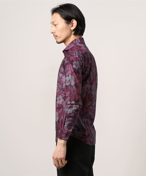 HIGH STREET（ハイストリート）の「HIGH STREET∴ＧＥＴＺＮＥＲプリントカットアウェイシャツ（シャツ/ブラウス・メンズ・グリーン/ピンク/ブルー・LARGE/LL/MEDIUM/SMALL）」の5枚目の写真