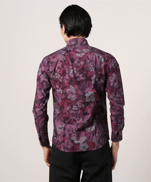 HIGH STREET（ハイストリート）の「HIGH STREET∴ＧＥＴＺＮＥＲプリントカットアウェイシャツ（シャツ/ブラウス・メンズ・グリーン/ピンク/ブルー・LARGE/LL/MEDIUM/SMALL）」の4枚目の写真