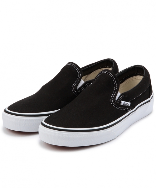 VANS（バンズ）の「VANSスリッポン/ VANS SLIP-ON（スニーカー・レディース・ブラック/オフホワイト・4h/5/5h/6）」の2枚目の写真