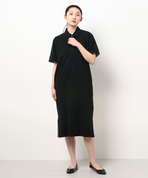 KRIFF MAYER（クリフメイヤー）の「マルチステッチポロワンピ（ポロシャツ・レディース・ブラック/ネイビー/ベージュ/セージグリーン・MEDIUM/LARGE）」の2枚目の写真