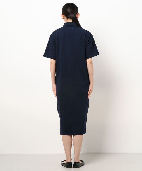 KRIFF MAYER（クリフメイヤー）の「マルチステッチポロワンピ（ポロシャツ・レディース・ブラック/ネイビー/ベージュ/セージグリーン・MEDIUM/LARGE）」の6枚目の写真