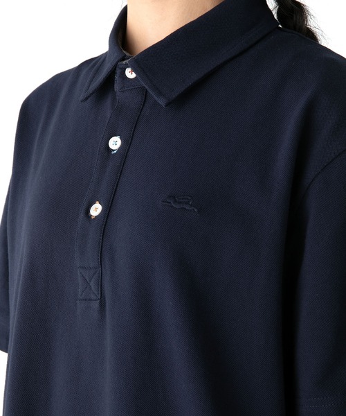 KRIFF MAYER（クリフメイヤー）の「マルチステッチポロワンピ（ポロシャツ・レディース・ブラック/ネイビー/ベージュ/セージグリーン・MEDIUM/LARGE）」の9枚目の写真