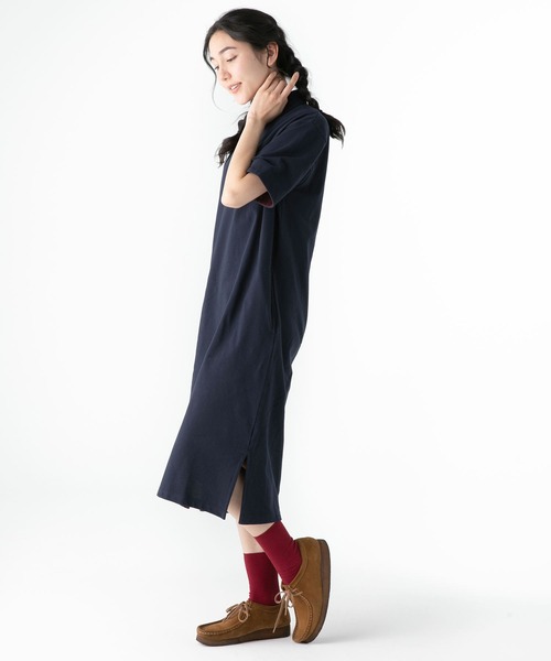 KRIFF MAYER（クリフメイヤー）の「マルチステッチポロワンピ（ポロシャツ・レディース・ブラック/ネイビー/ベージュ/セージグリーン・MEDIUM/LARGE）」の19枚目の写真