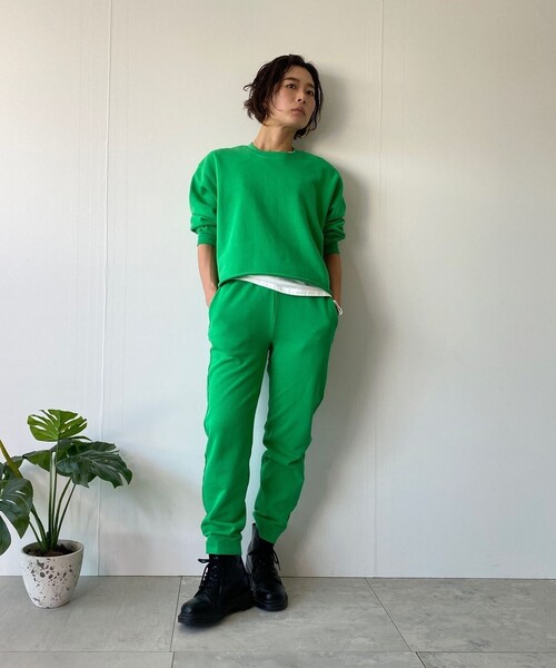 JET（ジェット）の「◆【ウォッシャブル】10ozスウェットロングパンツ（その他パンツ・レディース・グリーン/ホワイト/カーキ・04/02）」の10枚目の写真