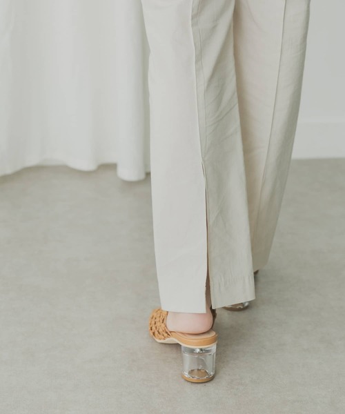 KBF+（ケービーエフプラス）の「KBF+　バックスリットセミフレアパンツ（その他パンツ・レディース・ブルー/ピンク/ライトベージュ・36/38）」の13枚目の写真