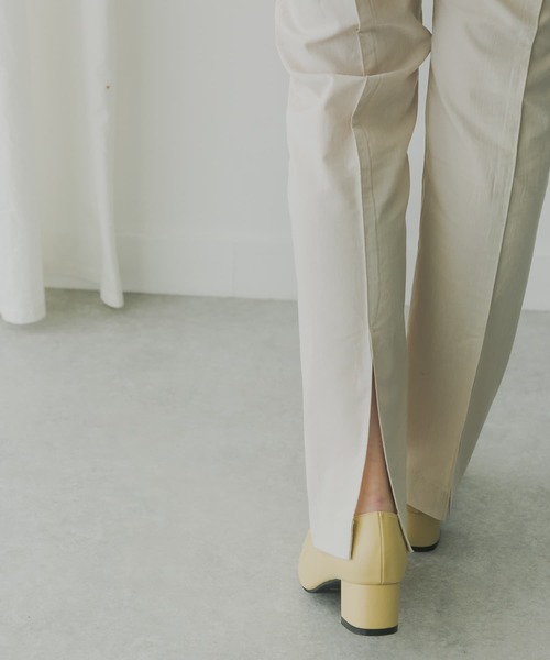 KBF+（ケービーエフプラス）の「KBF+　バックスリットセミフレアパンツ（その他パンツ・レディース・ブルー/ピンク/ライトベージュ・36/38）」の8枚目の写真