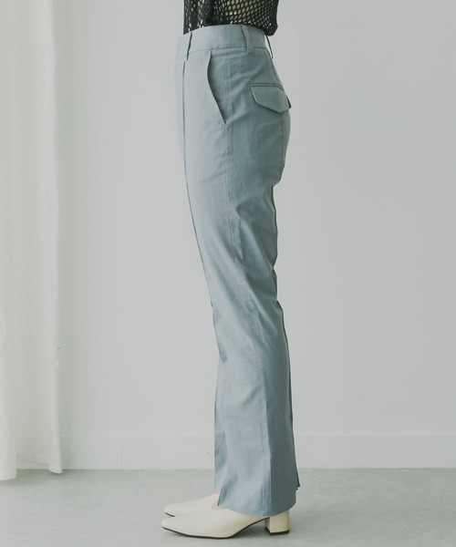 KBF+（ケービーエフプラス）の「KBF+　バックスリットセミフレアパンツ（その他パンツ・レディース・ブルー/ピンク/ライトベージュ・36/38）」の21枚目の写真