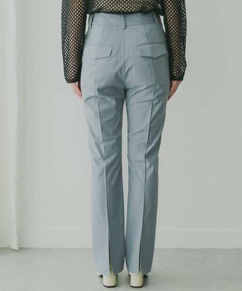 KBF+（ケービーエフプラス）の「KBF+　バックスリットセミフレアパンツ（その他パンツ・レディース・ブルー/ピンク/ライトベージュ・36/38）」の18枚目の写真