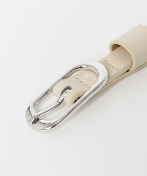KBF（ケイビーエフ）の「オーバルバックルベルト（ベルト・レディース・アイボリー/ベージュ/ブラック・ONE）」の9枚目の写真