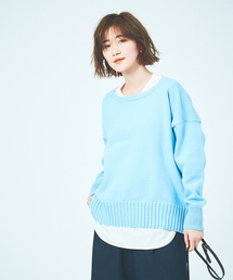 【WEB＆一部店舗限定】綿ナイロンリリヤーンプルオーバー