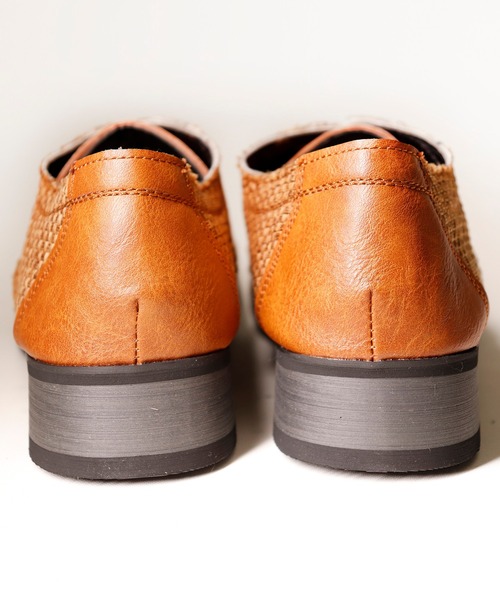 Dedes（デデス）の「【DEDES】ブロックヒール オックスフォードコンビ外羽根バブーシュ（その他シューズ・メンズ・ブラック/キャメル・41/42/43/40/44）」の4枚目の写真