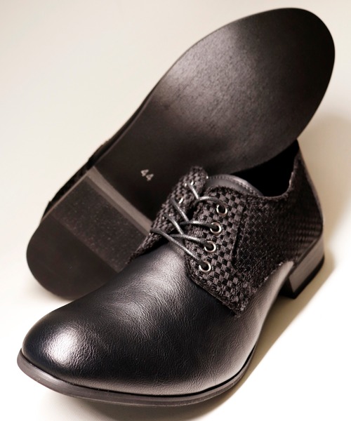Dedes（デデス）の「【DEDES】ブロックヒール オックスフォードコンビ外羽根バブーシュ（その他シューズ・メンズ・ブラック/キャメル・41/42/43/40/44）」の7枚目の写真
