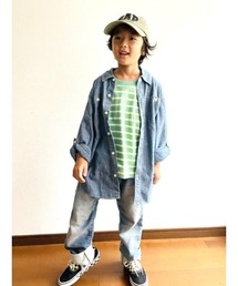 シャンブレー カーペンターシャツ(キッズ)
