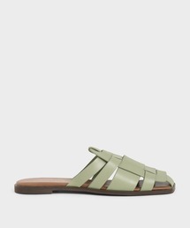 ウェーブディテール ミュールフラット / Weave Detail Mule Flats