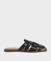 ウェーブディテール ミュールフラット / Weave Detail Mule Flats
