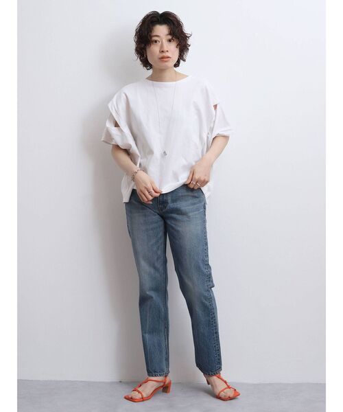 Ungrid（アングリッド）の「スリーブスリットデザインTee（Tシャツ/カットソー・レディース・ブラック/オフホワイト/モカ・FREE）」の15枚目の写真