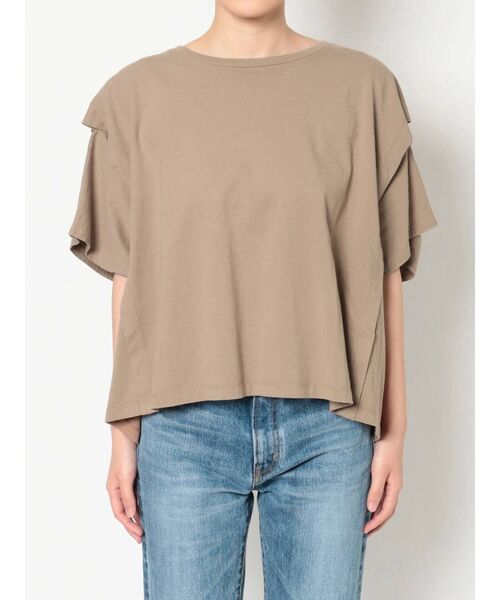 Ungrid（アングリッド）の「スリーブスリットデザインTee（Tシャツ/カットソー・レディース・ブラック/オフホワイト/モカ・FREE）」の16枚目の写真