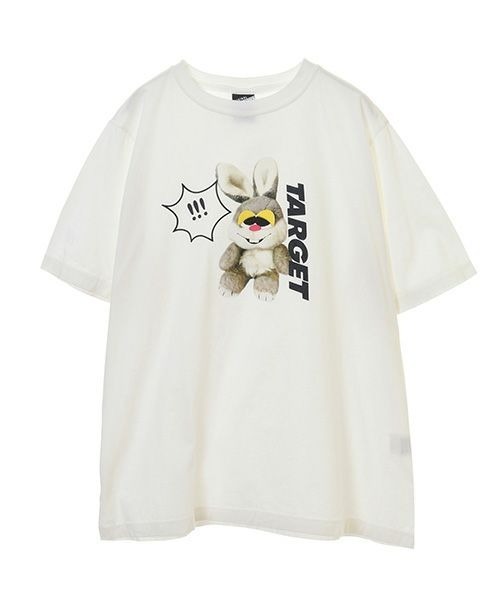 Candy Stripper（キャンディストリッパー）の「BUNNY TARGET Tシャツ（Tシャツ/カットソー・レディース・ブラック/オフホワイト/イエロー・2/4/3）」の2枚目の写真