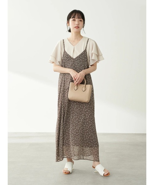 earth music&ecology(アースミュージックアンドエコロジー)の「異素材ドッキングプルオーバー(Vネック)*(Tシャツ/カットソー・レディース・オフホワイト/モカ/その他6/その他8・FREE)」の19枚目の写真