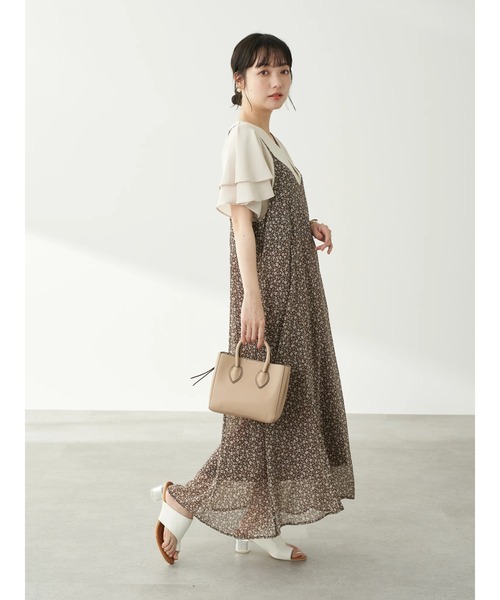 earth music&ecology(アースミュージックアンドエコロジー)の「異素材ドッキングプルオーバー(Vネック)*(Tシャツ/カットソー・レディース・オフホワイト/モカ/その他6/その他8・FREE)」の15枚目の写真