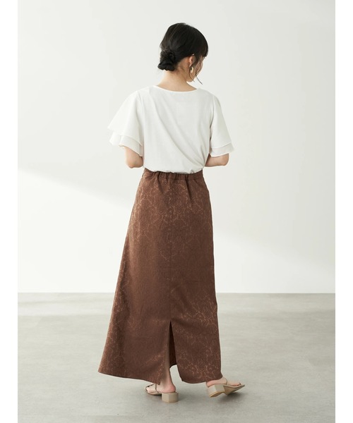 earth music&ecology(アースミュージックアンドエコロジー)の「異素材ドッキングプルオーバー(Vネック)*(Tシャツ/カットソー・レディース・オフホワイト/モカ/その他6/その他8・FREE)」の20枚目の写真