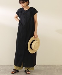 Factor= | 無地キャンブリックノースリワンピース(シャツワンピース)