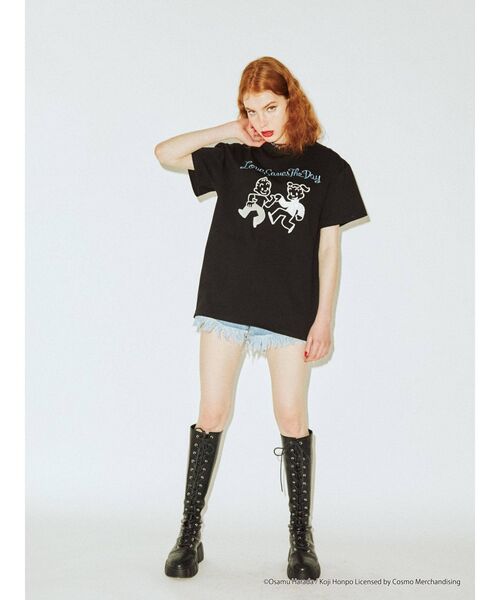 OSAMU GOODS(オサムグッズ)の「OSAMU GOODS BIG Tシャツ(Tシャツ/カットソー・レディース・オフホワイト/ブラック/レッド・MEDIUM)」の17枚目の写真