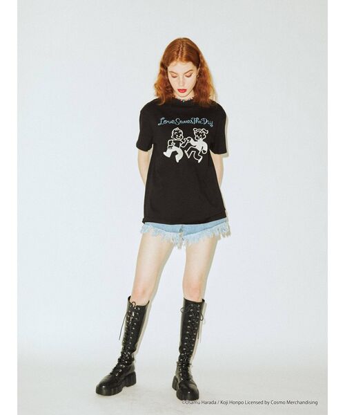 OSAMU GOODS(オサムグッズ)の「OSAMU GOODS BIG Tシャツ(Tシャツ/カットソー・レディース・オフホワイト/ブラック/レッド・MEDIUM)」の19枚目の写真