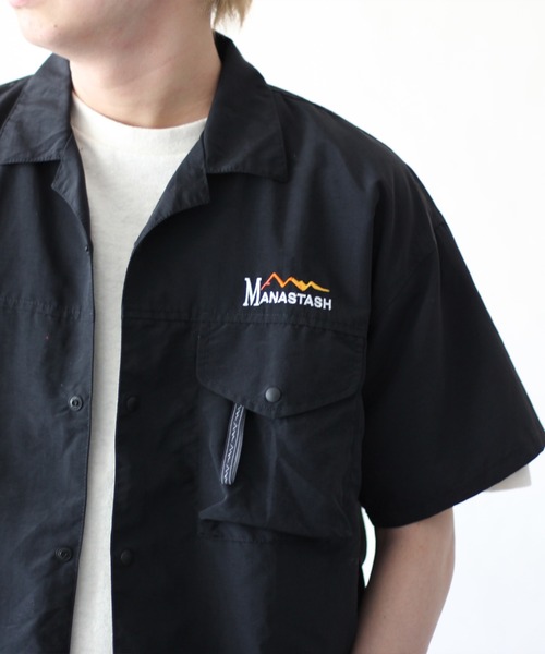 MANASTASH（マナスタッシュ）の「MANASTASH/マナスタッシュ　RIVER SHIRT 2.1　リバーシャツ2.1（シャツ/ブラウス・メンズ・ブラック/その他/カーキ・MEDIUM/X-LARGE/LARGE）」の6枚目の写真