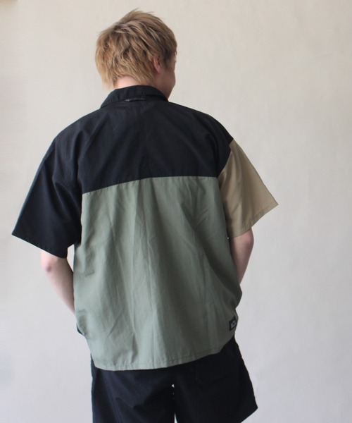 MANASTASH（マナスタッシュ）の「MANASTASH/マナスタッシュ　RIVER SHIRT 2.1　リバーシャツ2.1（シャツ/ブラウス・メンズ・ブラック/その他/カーキ・MEDIUM/X-LARGE/LARGE）」の9枚目の写真