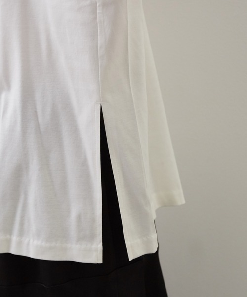 SALON adam et rope'（サロン アダム エ ロペ）の「シルケットスムースBIGTシャツ（Tシャツ/カットソー・レディース・ホワイト/ブルー系その他4/ブラック/グレー・FREE）」の22枚目の写真