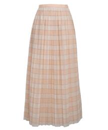 Drawer（ドゥロワー）の「Drawer コットンシルクチェックプリーツ