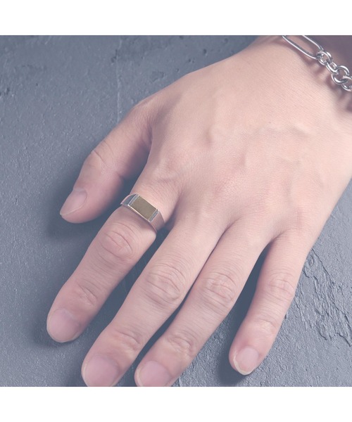 YArKA（ヤーカ）の「【YArKA/ヤーカ】rectangle design ring[drr]/長方形デザインリング silver925（リング・レディース・その他11/シルバー・#13/#17/#19/#11/#15/#21/#23）」の11枚目の写真