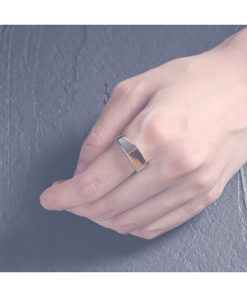 YArKA（ヤーカ）の「【YArKA/ヤーカ】rectangle design ring[drr]/長方形デザインリング silver925（リング・レディース・その他11/シルバー・#13/#17/#19/#11/#15/#21/#23）」の13枚目の写真