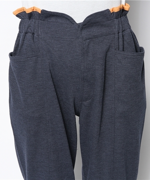 mystic（ミスティック）の「ウエストパイピングフリルパンツ（その他パンツ・レディース・ネイビー/チャコールグレー/ライトグレー・ﾌﾘ-）」の6枚目の写真