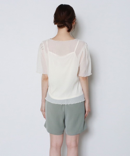 archives(アルシーヴ)の「【web限定item】パワショルシアー楊柳プルオーバー(シャツ/ブラウス・レディース・ブルー/アイボリー/ミント/ピンクベージュ・MEDIUM)」の17枚目の写真